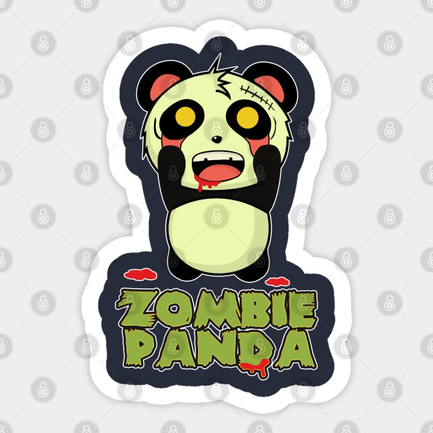 panda zombie Sticker by aimey